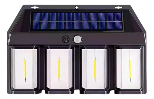 Foco Solar con Sensor 4 Ampolletas